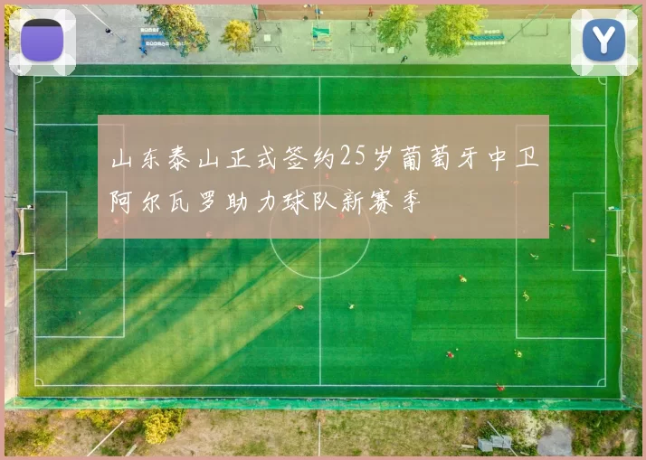 山东泰山正式签约25岁葡萄牙中卫阿尔瓦罗助力球队新赛季